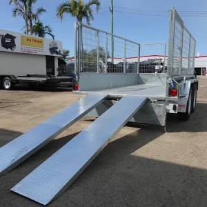 10x5 tandem axle galvanised cage trailer with ramps for sale townsville