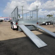 10x5 tandem axle galvanised cage trailer with ramps for sale townsville 3