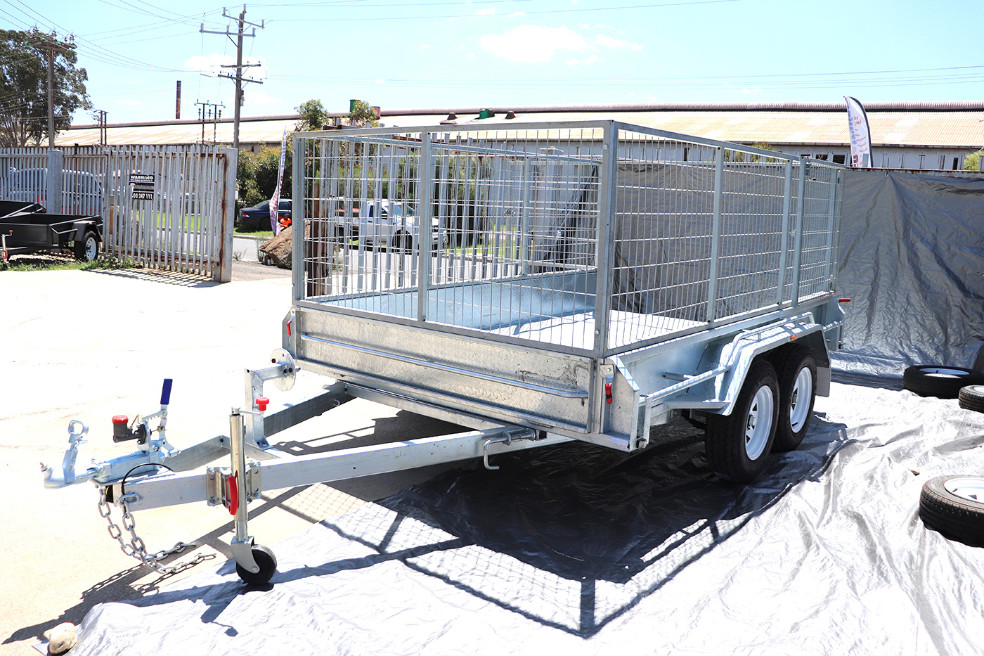 10x6 Tandem Axle Galvanised Cage Trailer for Sale in Townsville