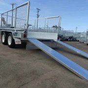 10x6 tandem axle galvanised cage trailer with ramps for sale townsville 1