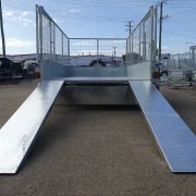 10x6 tandem axle galvanised cage trailer with ramps for sale townsville 2