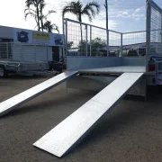 10x6 tandem axle galvanised cage trailer with ramps for sale townsville 3