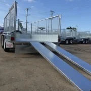 10x6 tandem axle galvanised cage trailer with ramps for sale townsville 6