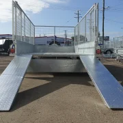 12x6 tandem axle galvanised cage trailer with ramps for sale townsville 8