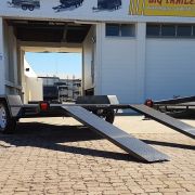 14×6’6″ Dual Wheel Semi Flat Top Car Carrier Trailer for Sale in Townsville | 2x7ft Slide Under Ramps <br><span class="australian-built">Australian Built Trailer</span>