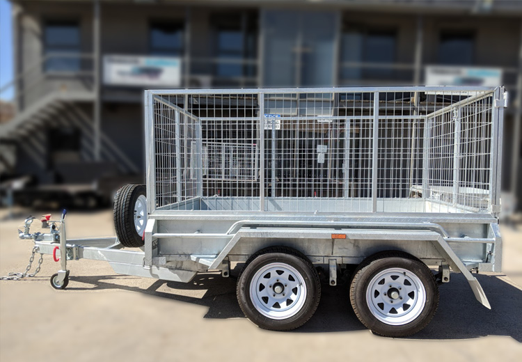 Tandem axle galvanised cage trailer for sale townsville