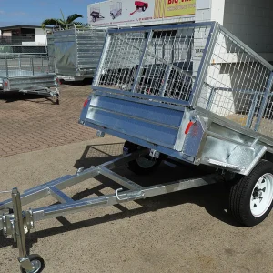 6x4 galvanised cage trailer manual tilt for sale Townsville 14