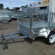 6x4 galvanised cage trailer manual tilt for sale Townsville 8