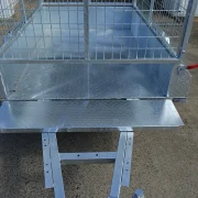 6x4 galvanised cage trailer manual tilt for sale Townsville 9