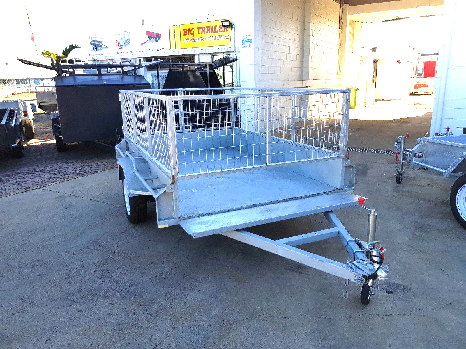 8x5 Single Axle Galvanised Cage Trailer for Sale in Townsville