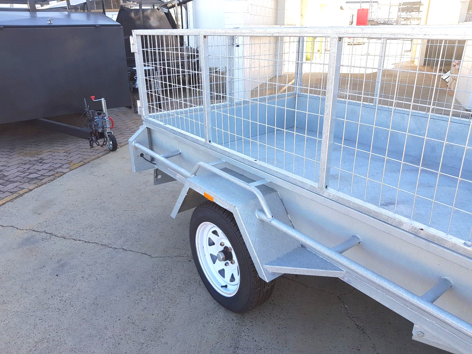 8x5 Single Axle Galvanised Cage Trailer for Sale in Townsville