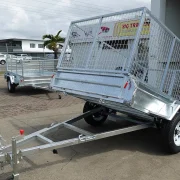 8x5 single axle galvanised manual tipper trailer for sale townsville