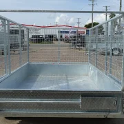 8x5 single axle galvanised manual tipper trailer for sale townsville 10
