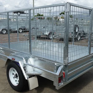 8x5 single axle galvanised manual tipper trailer for sale townsville 2