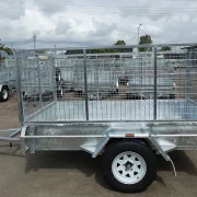 8x5 single axle galvanised manual tipper trailer for sale townsville 3