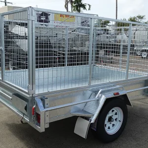 8x5 single axle galvanised manual tipper trailer for sale townsville 7