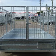 8x5 single axle galvanised manual tipper trailer for sale townsville 8