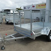 8x5 single axle galvanised manual tipper trailer for sale townsville 9