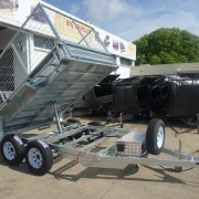10x6 Hydraulic Tipper Trailer with 3ft Cage 1