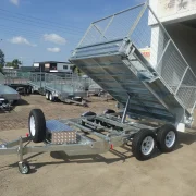 10x6 Hydraulic Tipper Trailer with 3ft Cage