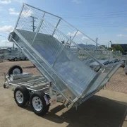 10x6 Hydraulic Tipper Trailer with 3ft Cage 2