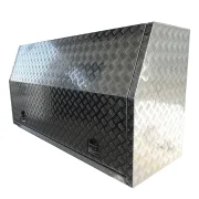 Aluminium Checker Plate Toolbox with 4 Drawers and 2 Shelfs 2