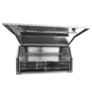 Aluminium Checker Plate Toolbox with 4 Drawers and 2 Shelfs 3