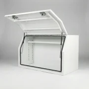 Heavy Duty 1400mm Aluminium Toolbox - Full Recessed & Lockable Lid Open