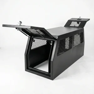 Black Flat Gullwing Dog Box Ute Toolbox for Sale Townsville