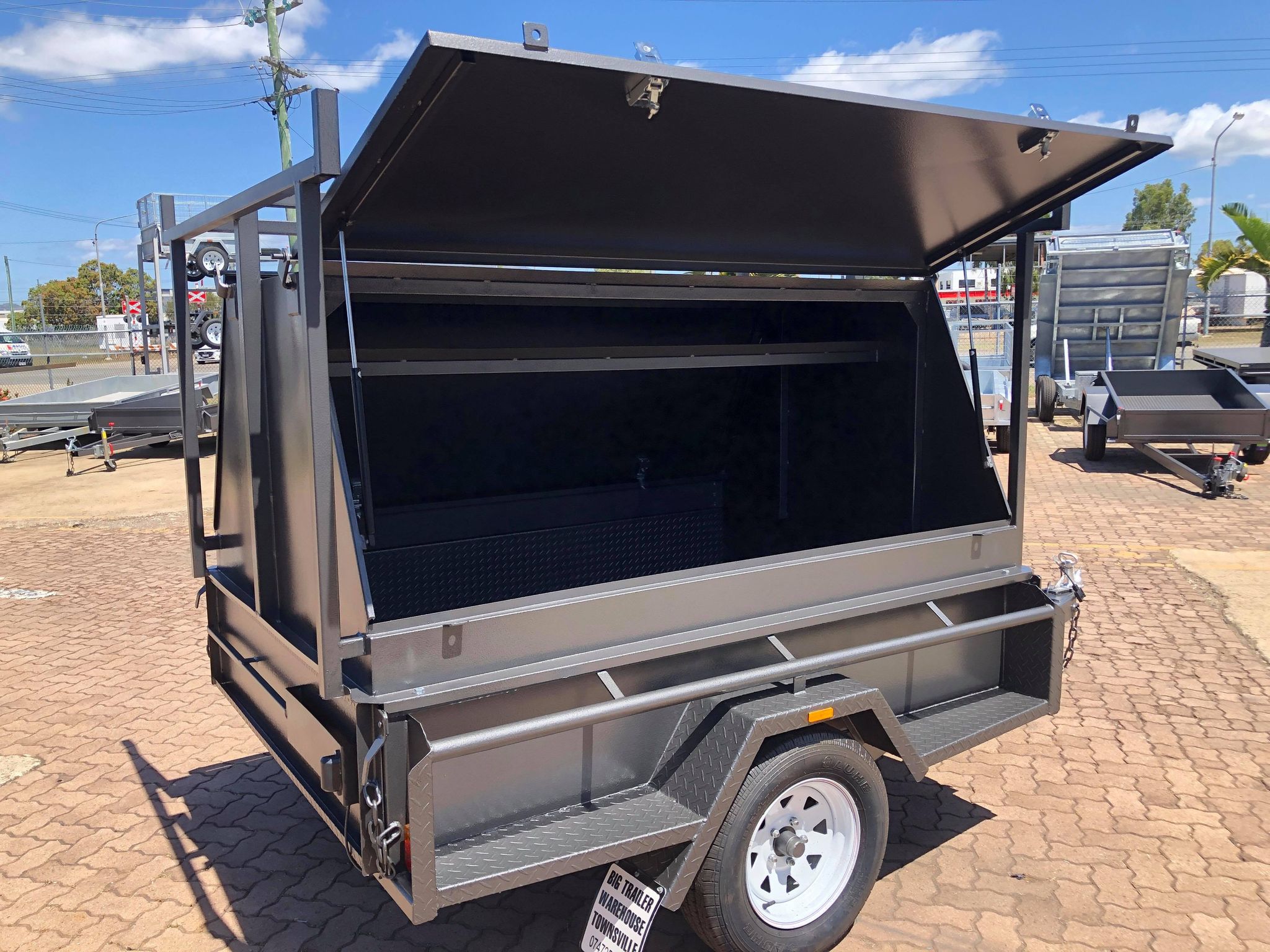 7x5 Single Axle Bspec Heavy Duty Tradesman Trailer For Sale 900mm Top