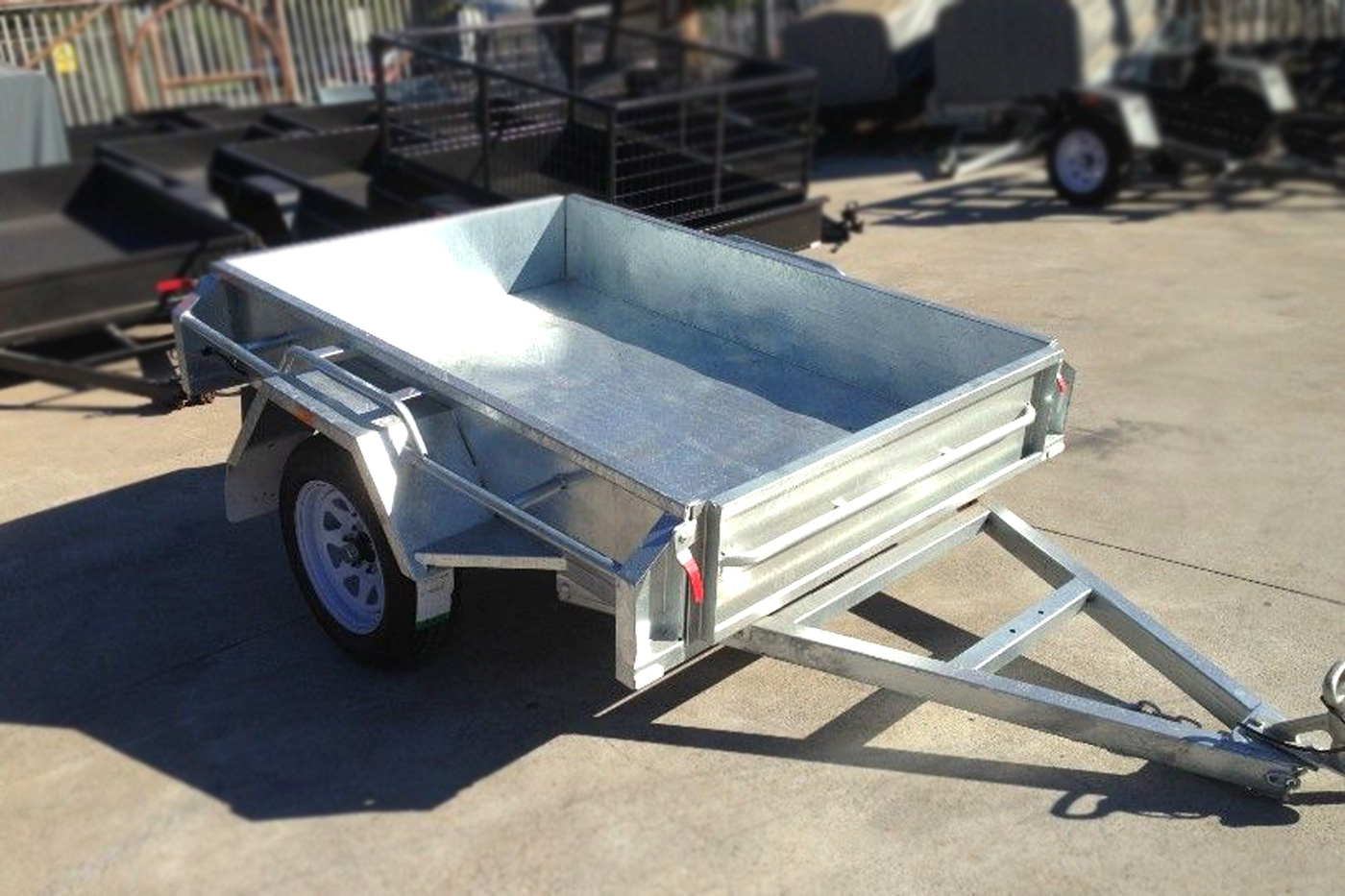 6x4 Single Axle Galvanised Box Trailer for Sale in Townsville