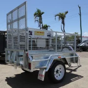 6x4 galvanised cage trailer drop down ramp townsville