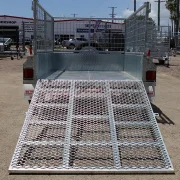 6x4 galvanised cage trailer drop down ramp townsville 5