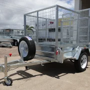 6x4 galvanised cage trailer with tilt ramp 1