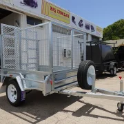 6x4 galvanised cage trailer with tilt ramp 2