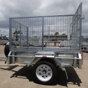 6x4 galvanised cage trailer with tilt ramp 4