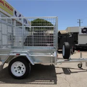 6x4 galvanised cage trailer with tilt ramp 5