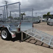 6x4 galvanised cage trailer with tilt ramp 6