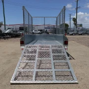 6x4 galvanised cage trailer with tilt ramp 7