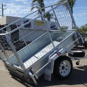 6x4 single axle galvanised cage trailer townsville 1