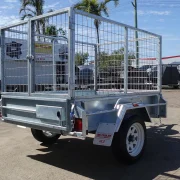 6x4 single axle galvanised cage trailer townsville 3