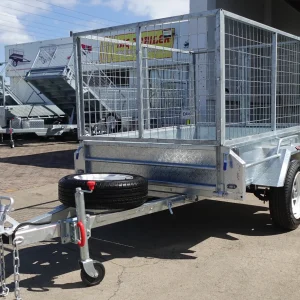 6x4 single axle galvanised cage trailer townsville 6