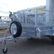 7x4 single axle galvanised 2ft cage trailer townsville 1