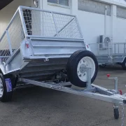 7x4 single axle galvanised 2ft cage trailer townsville 9