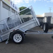 7x4 single axle galvanised 2ft cage trailer townsville 11