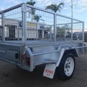 7x4 single axle galvanised 2ft cage trailer townsville 5