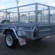 7x4 single axle galvanised 2ft cage trailer townsville 7