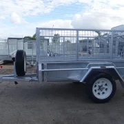 7x4 single axle galvanised 2ft cage trailer townsville 8