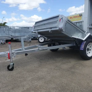 7x4 single axle galvanised box trailer townsville 1