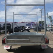 7x4 single axle galvanised box trailer with ladder racks townsville 2